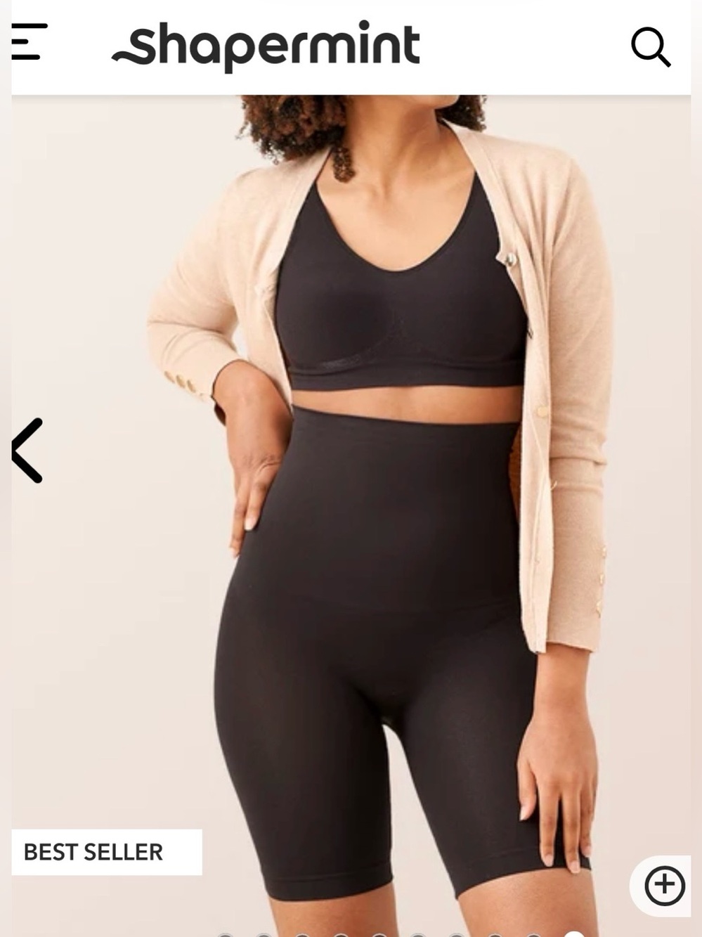 Plus Size Shapeware Shorts